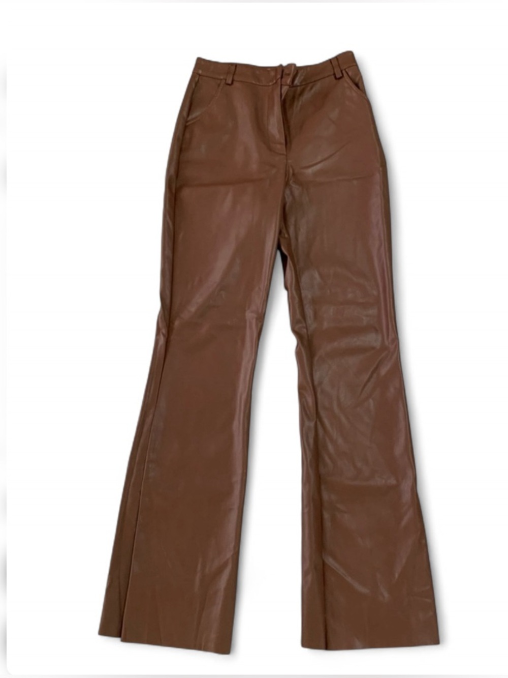 Meshki Tyra Faux Leather Pants in brown Size Small #leather pant - Picture 4 of 8